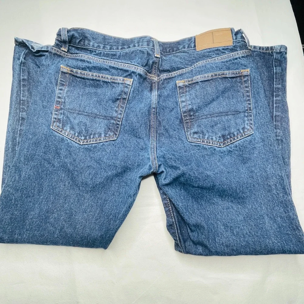 Tommy Hilfiger Straight Jeans Men 36x30 Blue Denim Pants